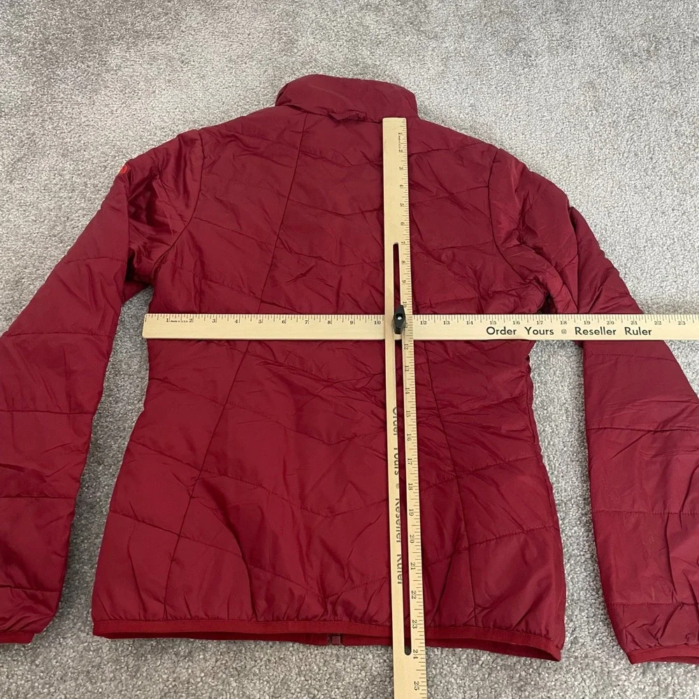 North Face Womens Small Burgundy Insulated Quilted Puffer Jacket NF0A2TIZ winter